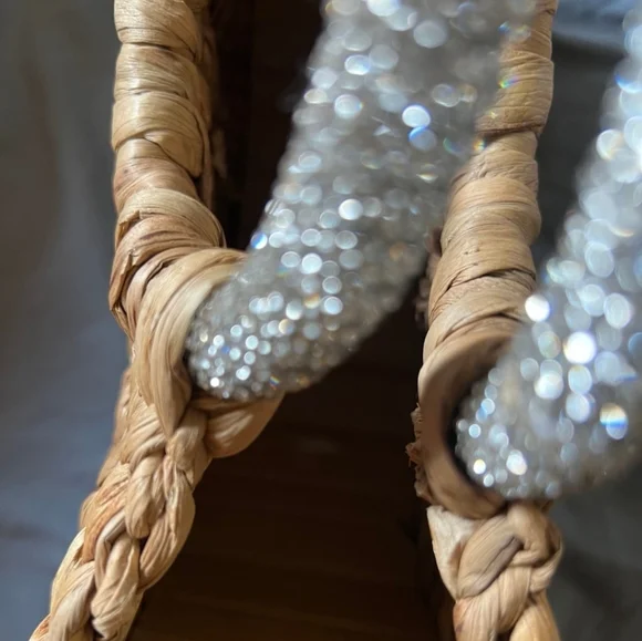 Half-Moon Bag with Embellished Handle - Picture 3 of 3